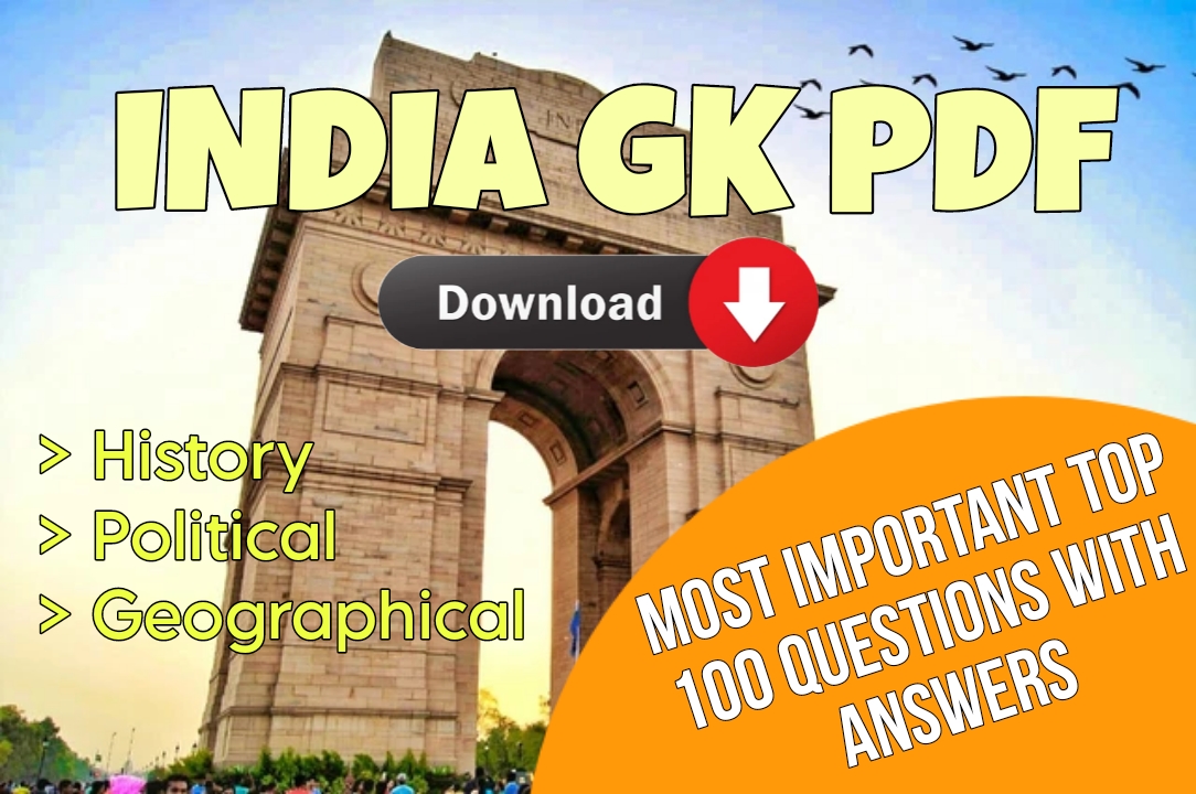 Top 100 India gk pdf (History, Geography, Polity) download 2025