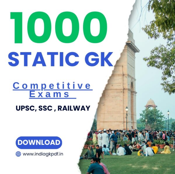 1000 STATIC GK QUESTIONS & ANSWERS PDF