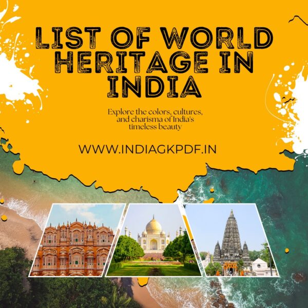 List of World Heritage in India PDF