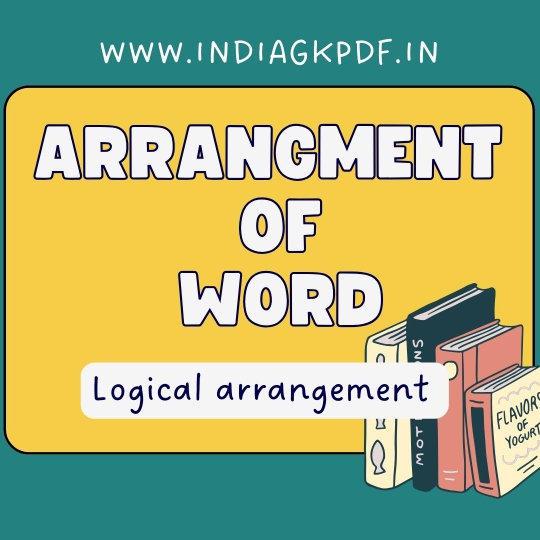 Logical Arrangment Of Word in English PDF