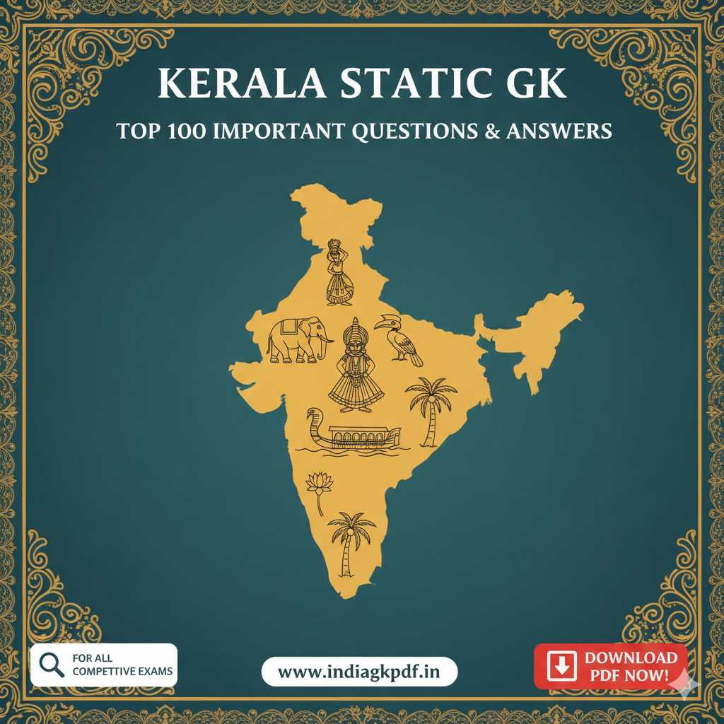 Kerala Static GK: Top 100 Important Q&A PDF