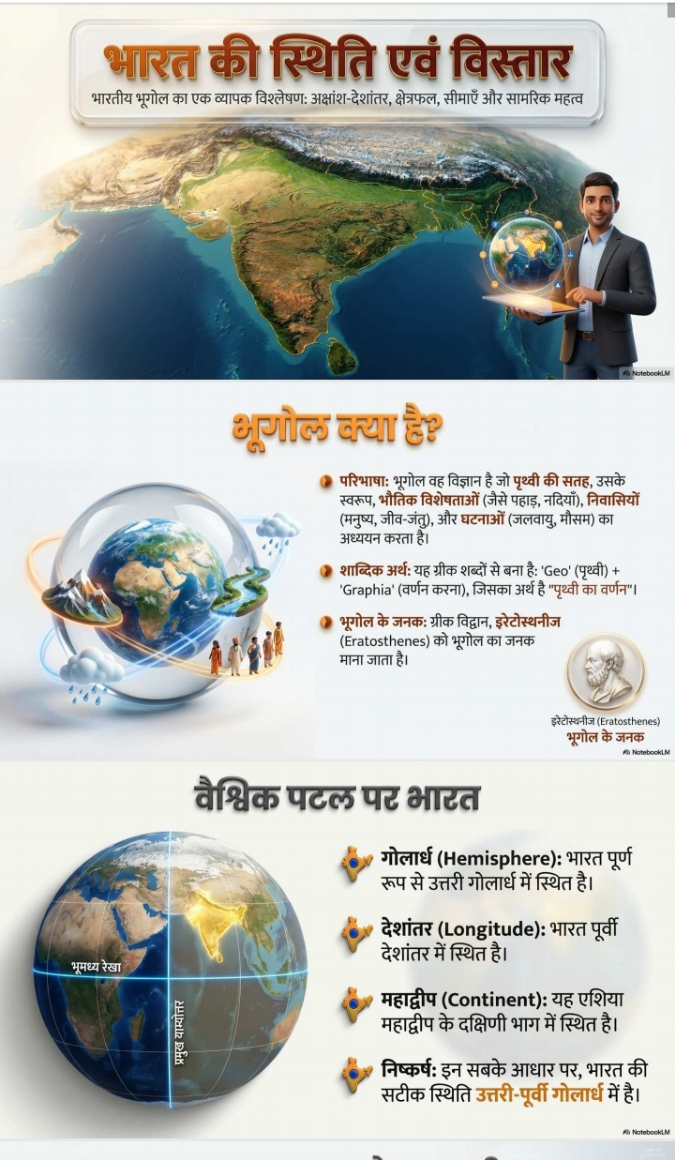 Indian Geography (भारतीय भूगोल) Notes PDF – Best Study Material for Competitive Exams