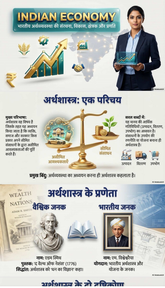 Indian Economy (भारतीय अर्थव्यवस्था) Notes for UPSC, SSC, Railway, Banking & State PSC