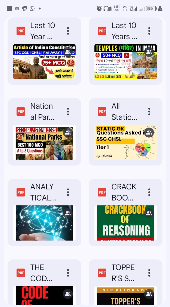 SSC (Staff Selection Commission) Study Materials PDF