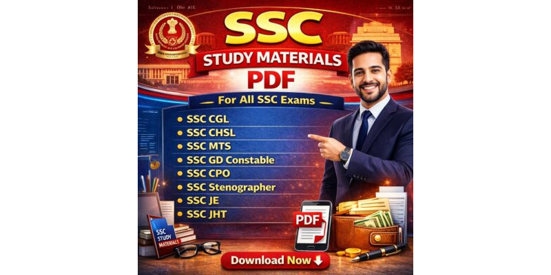 SSC (Staff Selection Commission) Complete Study Materials PDF