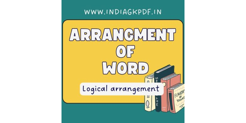 Logical Arrangment Of Word in English PDF