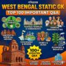 West Bengal Static GK: Top 100 Important Q&A PDF