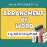 Logical Arrangment Of Word in English PDF